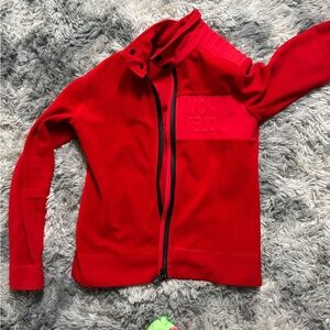 Moncler Grenoble Red Fleece Jacket